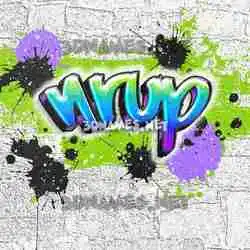 nrup in Graffiti Grunge style - 3D name wallpaper