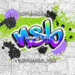 nsb in Graffiti Grunge style - 3D name wallpaper