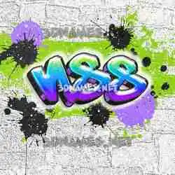 nss in Graffiti Grunge style - 3D name wallpaper