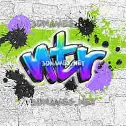ntr in Graffiti Grunge style - 3D name wallpaper