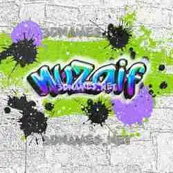 nuzaif in Graffiti Grunge style - 3D name wallpaper