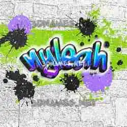 nyleah in Graffiti Grunge style - 3D name wallpaper