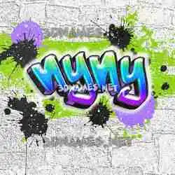 nyny in Graffiti Grunge style - 3D name wallpaper