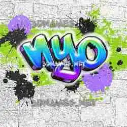 nyo in Graffiti Grunge style - 3D name wallpaper