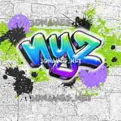 nyz in Graffiti Grunge style - 3D name wallpaper