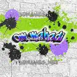 om mahadi in Graffiti Grunge style - 3D name wallpaper
