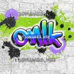 onlk in Graffiti Grunge style - 3D name wallpaper