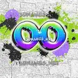 oo in Graffiti Grunge style - 3D name wallpaper