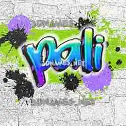 pali in Graffiti Grunge style - 3D name wallpaper