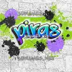 piras in Graffiti Grunge style - 3D name wallpaper