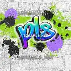 pls in Graffiti Grunge style - 3D name wallpaper