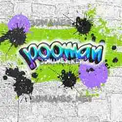 pooman in Graffiti Grunge style - 3D name wallpaper