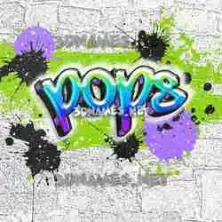 pops in Graffiti Grunge style - 3D name wallpaper