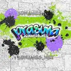 prasuna in Graffiti Grunge style - 3D name wallpaper