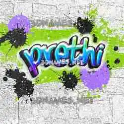 prethi in Graffiti Grunge style - 3D name wallpaper