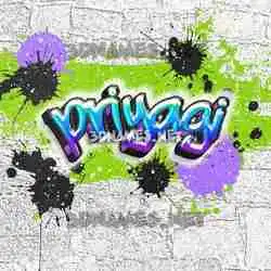 priyagi in Graffiti Grunge style - 3D name wallpaper