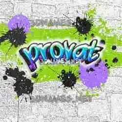 provat in Graffiti Grunge style - 3D name wallpaper