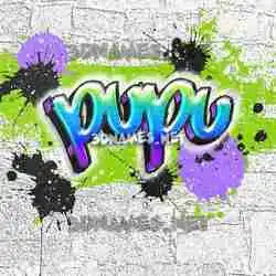 pupu in Graffiti Grunge style - 3D name wallpaper