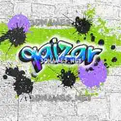 qaizar in Graffiti Grunge style - 3D name wallpaper