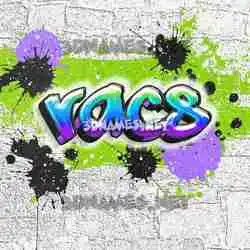 racs in Graffiti Grunge style - 3D name wallpaper
