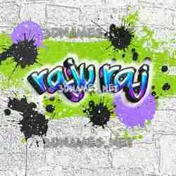 raju raj in Graffiti Grunge style - 3D name wallpaper