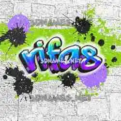 rifas in Graffiti Grunge style - 3D name wallpaper
