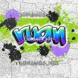 ruan in Graffiti Grunge style - 3D name wallpaper