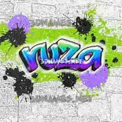 ruza in Graffiti Grunge style - 3D name wallpaper