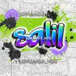 salil in Graffiti Grunge style - 3D name wallpaper