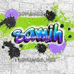 samih in Graffiti Grunge style - 3D name wallpaper