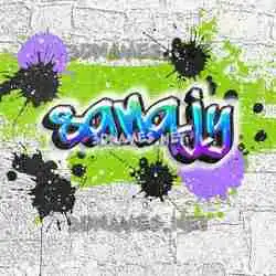 sanajy in Graffiti Grunge style - 3D name wallpaper