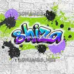 shiza in Graffiti Grunge style - 3D name wallpaper