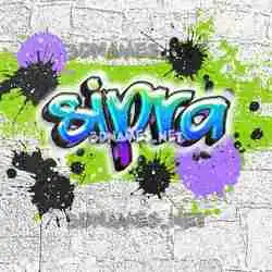 sipra in Graffiti Grunge style - 3D name wallpaper