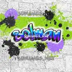 solman in Graffiti Grunge style - 3D name wallpaper