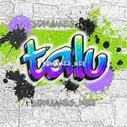 talu in Graffiti Grunge style - 3D name wallpaper