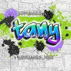 tany in Graffiti Grunge style - 3D name wallpaper