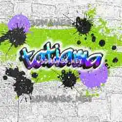 tatiama in Graffiti Grunge style - 3D name wallpaper