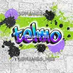 telmo in Graffiti Grunge style - 3D name wallpaper