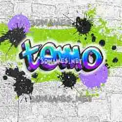 temo in Graffiti Grunge style - 3D name wallpaper