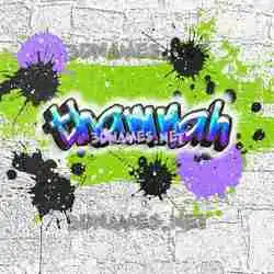 thamnah in Graffiti Grunge style - 3D name wallpaper