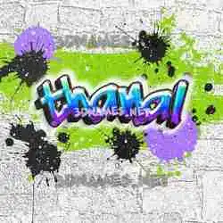 thanal in Graffiti Grunge style - 3D name wallpaper
