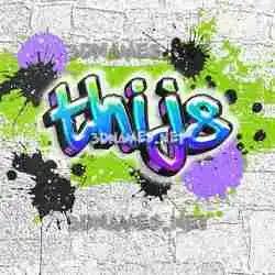 thijs in Graffiti Grunge style - 3D name wallpaper