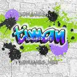 timan in Graffiti Grunge style - 3D name wallpaper