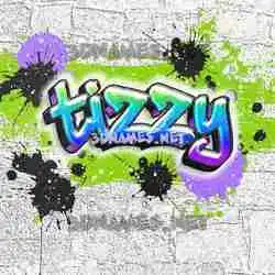tizzy in Graffiti Grunge style - 3D name wallpaper