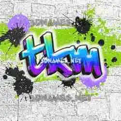 tkm in Graffiti Grunge style - 3D name wallpaper