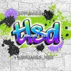 tlsd in Graffiti Grunge style - 3D name wallpaper