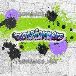transformers in Graffiti Grunge style - 3D name wallpaper