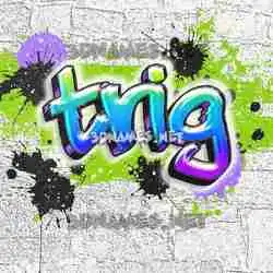 trig in Graffiti Grunge style - 3D name wallpaper
