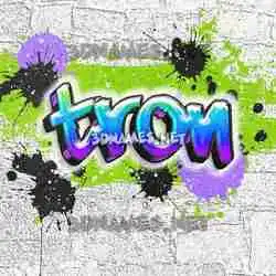 tron in Graffiti Grunge style - 3D name wallpaper