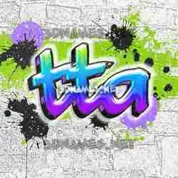 tta in Graffiti Grunge style - 3D name wallpaper